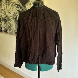 Apiece Apart Long Sleeve Black Blouse Size 6